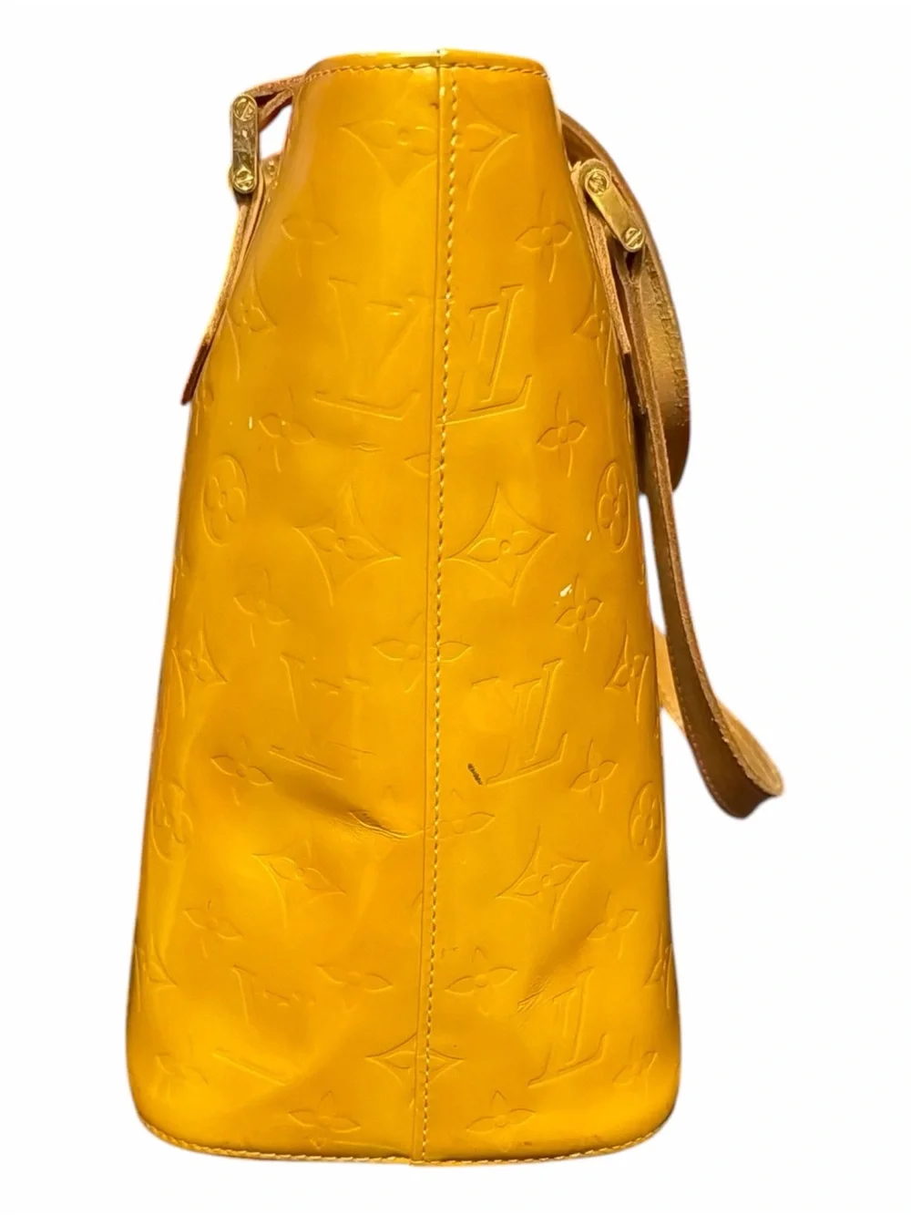 Louis Vuitton Monogram Vernis Houston Tote Bag - Yellow